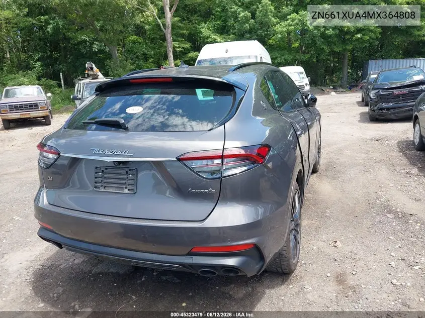 2021 Maserati Levante VIN: ZN661XUA4MX364808 Lot: 45323479