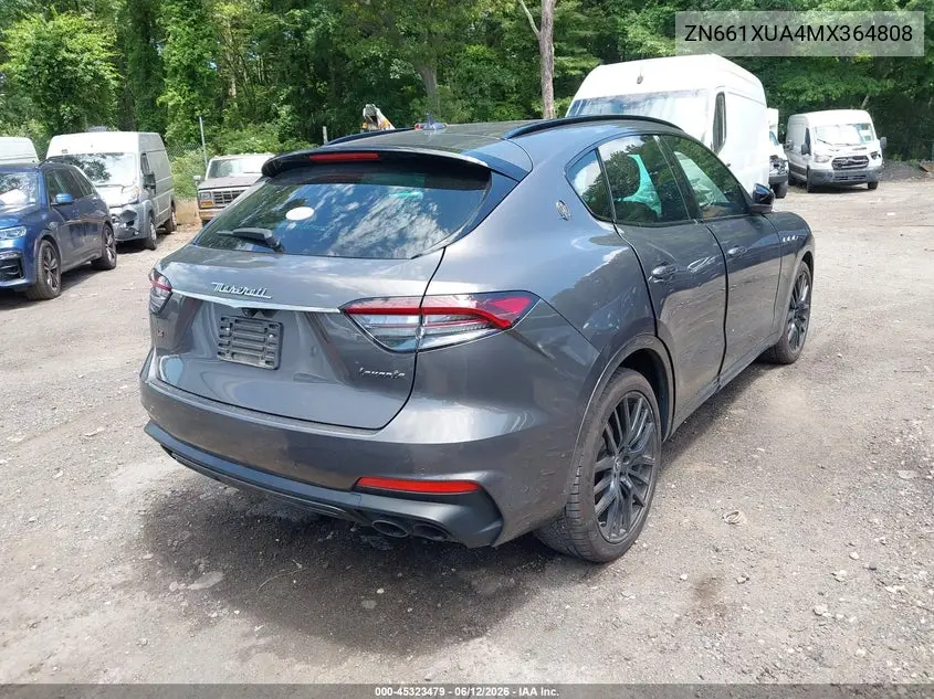 2021 Maserati Levante VIN: ZN661XUA4MX364808 Lot: 45323479