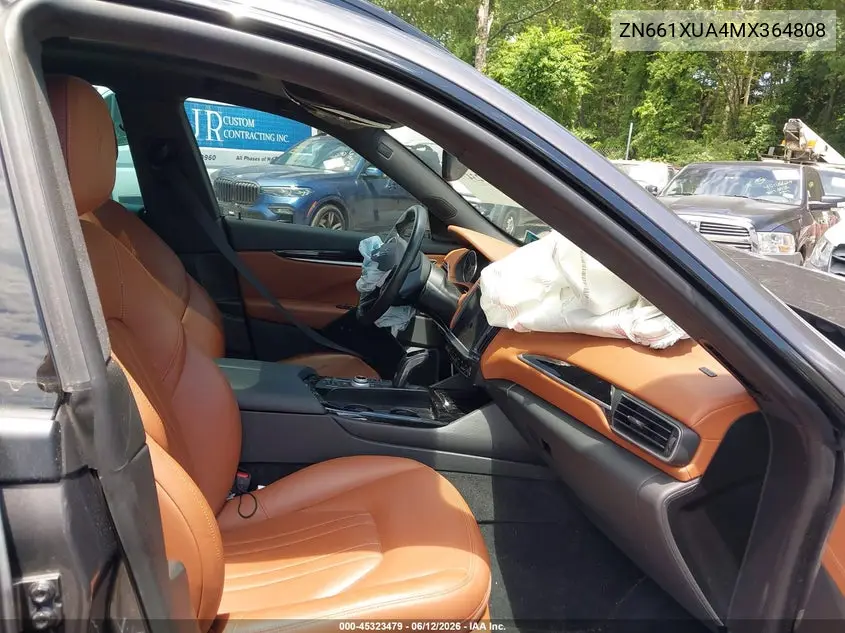 2021 Maserati Levante VIN: ZN661XUA4MX364808 Lot: 45323479