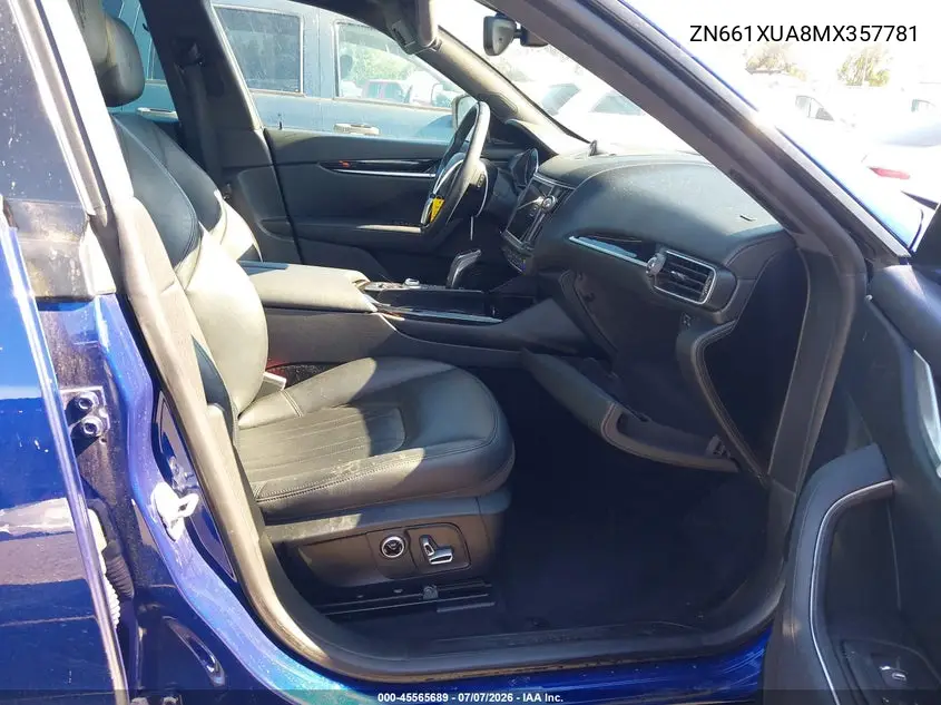 2021 Maserati Levante VIN: ZN661XUA8MX357781 Lot: 45565689