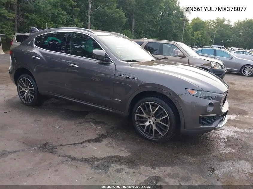 2021 Maserati Levante S Granlusso VIN: ZN661YUL7MX378077 Lot: 45627897