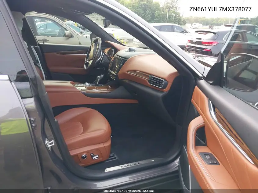 2021 Maserati Levante S Granlusso VIN: ZN661YUL7MX378077 Lot: 45627897