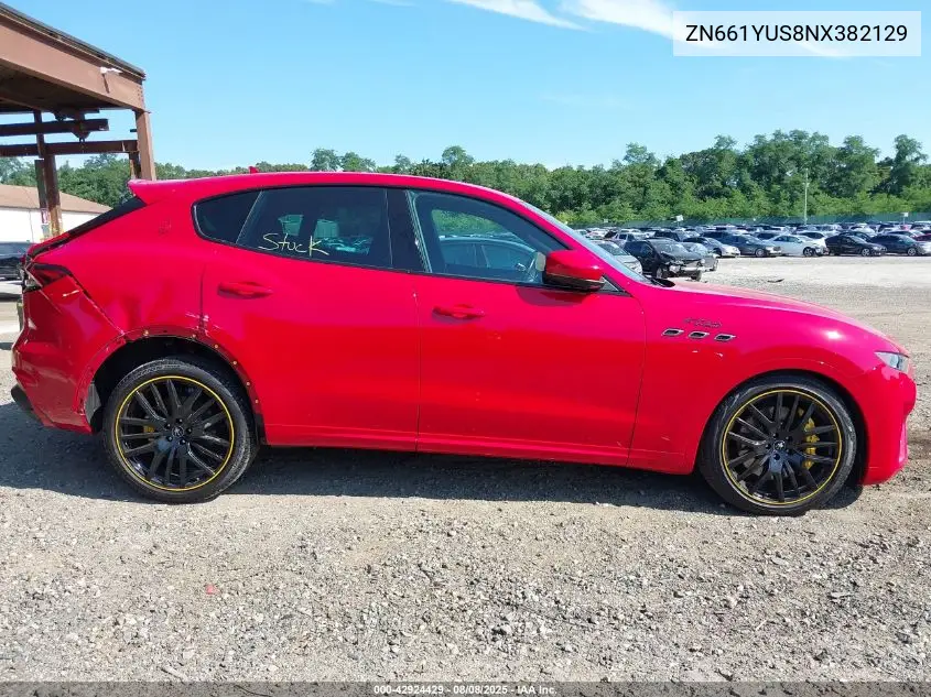 2022 Maserati Levante Tributo VIN: ZN661YUS8NX382129 Lot: 42924429