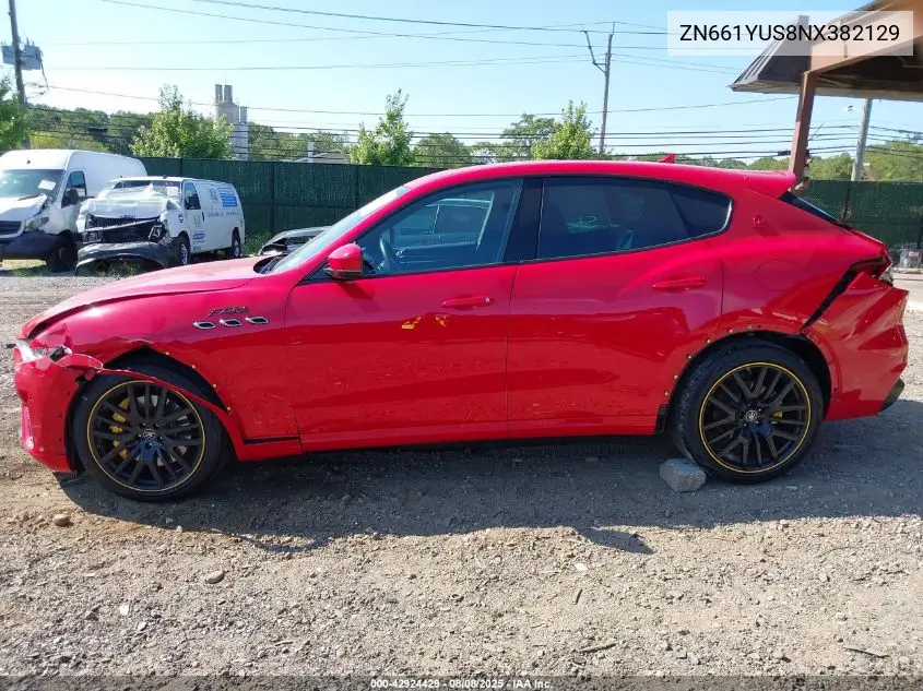2022 Maserati Levante Tributo VIN: ZN661YUS8NX382129 Lot: 42924429