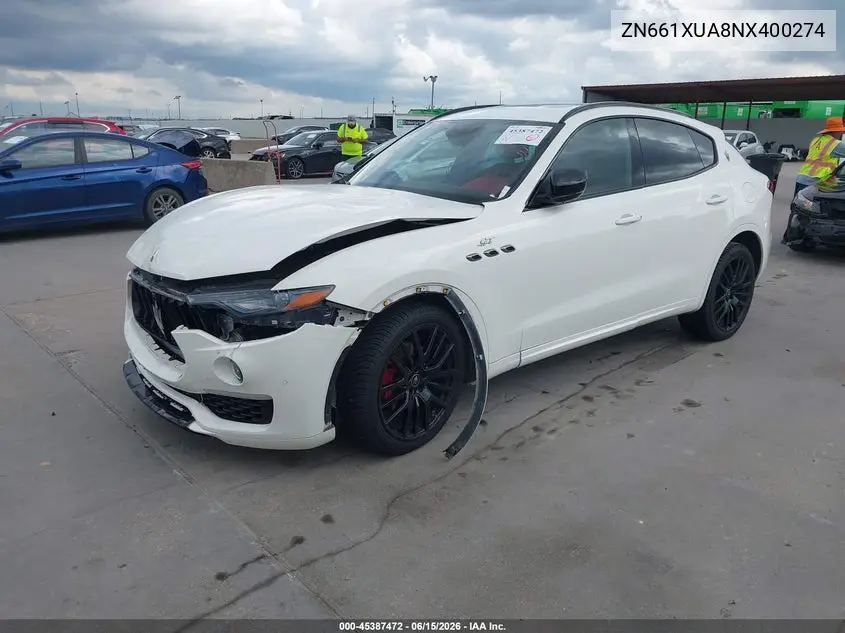 2022 Maserati Levante Gt VIN: ZN661XUA8NX400274 Lot: 45387472