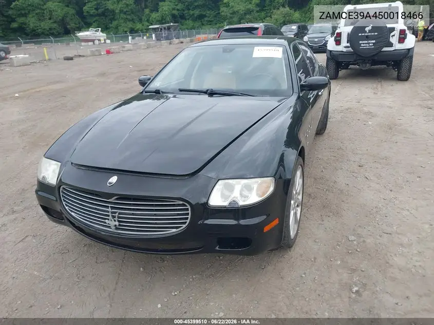 2005 Maserati Quattroporte VIN: ZAMCE39A450018466 Lot: 45399510
