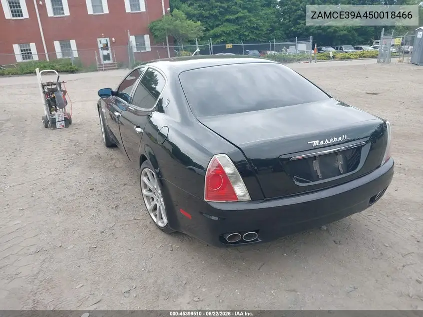 2005 Maserati Quattroporte VIN: ZAMCE39A450018466 Lot: 45399510