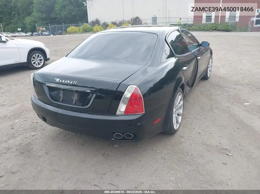 2005 Maserati Quattroporte VIN: ZAMCE39A450018466 Lot: 45399510