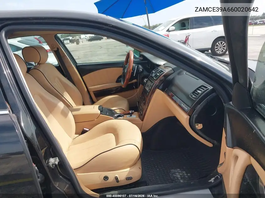 2006 Maserati Quattroporte Executive Gt/Sport Gt VIN: ZAMCE39A660020642 Lot: 45596107