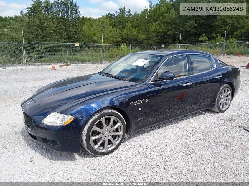 2011 Maserati Quattroporte VIN: ZAM39FKA380056248 Lot: 45424844