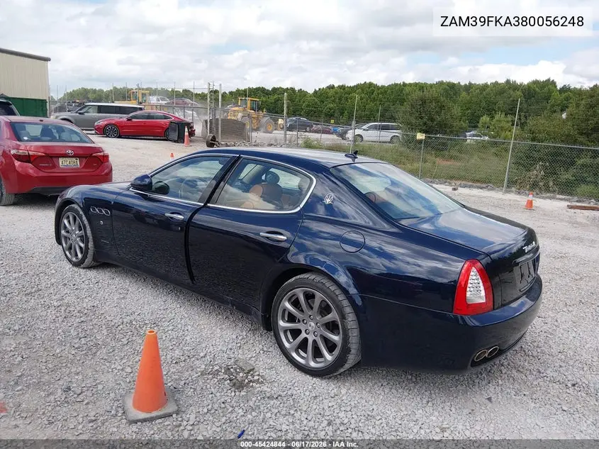 2011 Maserati Quattroporte VIN: ZAM39FKA380056248 Lot: 45424844