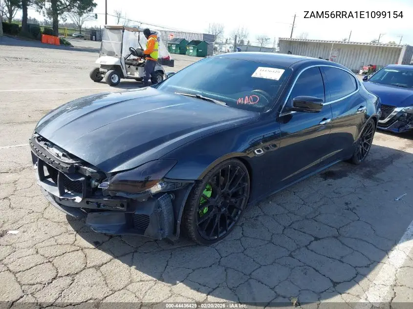 2014 Maserati Quattroporte S Q4 VIN: ZAM56RRA1E1099154 Lot: 44436429