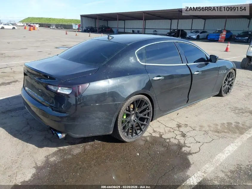 2014 Maserati Quattroporte S Q4 VIN: ZAM56RRA1E1099154 Lot: 44436429