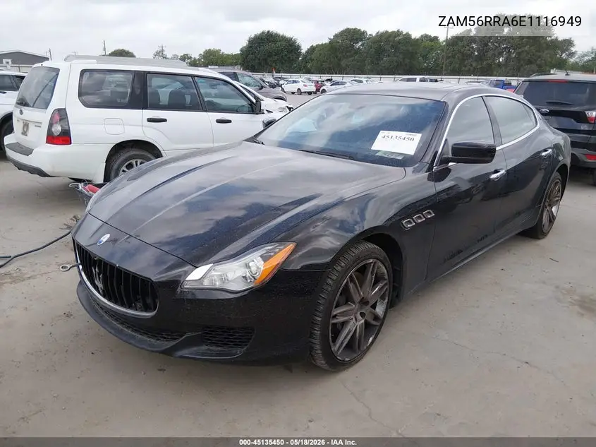 2014 Maserati Quattroporte S Q4 VIN: ZAM56RRA6E1116949 Lot: 45135450