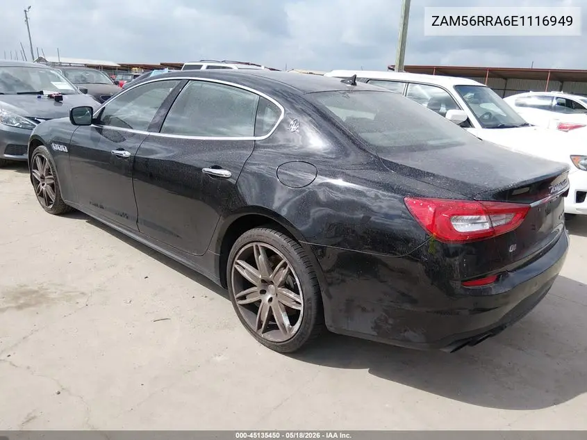 2014 Maserati Quattroporte S Q4 VIN: ZAM56RRA6E1116949 Lot: 45135450