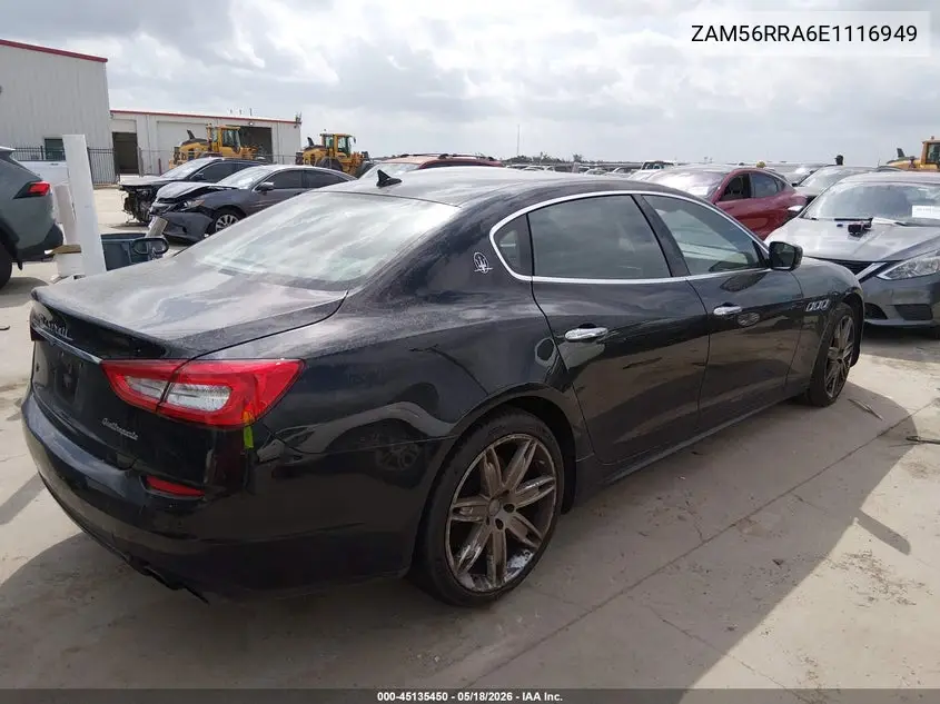 2014 Maserati Quattroporte S Q4 VIN: ZAM56RRA6E1116949 Lot: 45135450