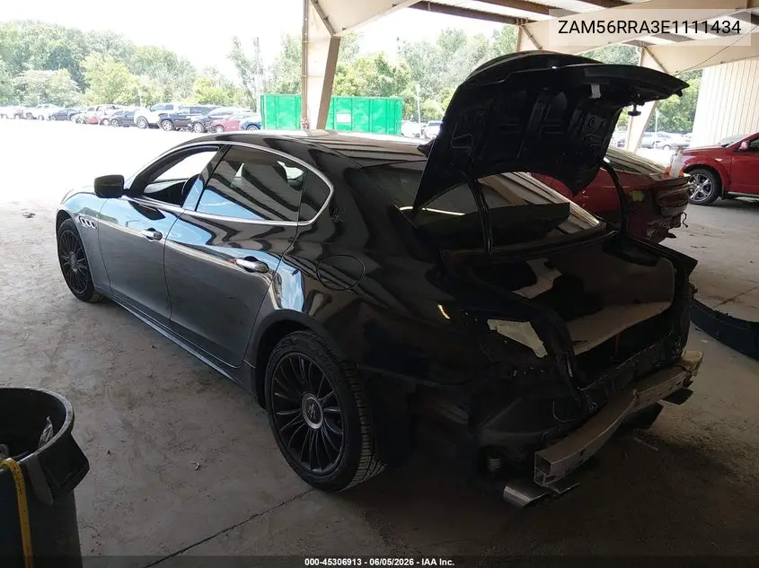 2014 Maserati Quattroporte S Q4 VIN: ZAM56RRA3E1111434 Lot: 45306913