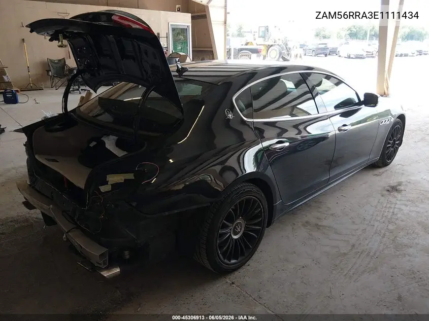 2014 Maserati Quattroporte S Q4 VIN: ZAM56RRA3E1111434 Lot: 45306913