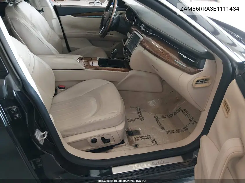2014 Maserati Quattroporte S Q4 VIN: ZAM56RRA3E1111434 Lot: 45306913