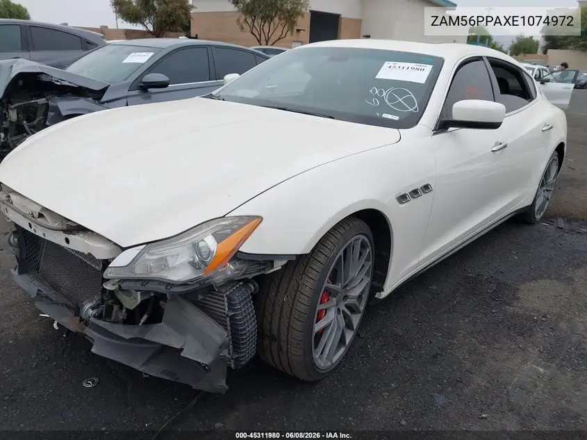 2014 Maserati Quattroporte Gts VIN: ZAM56PPAXE1074972 Lot: 45311980