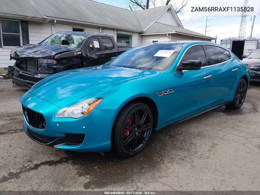2015 Maserati Quattroporte S Q4 VIN: ZAM56RRAXF1135828 Lot: 44630659