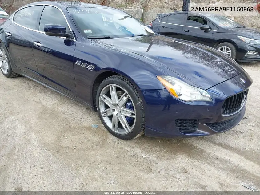 2015 Maserati Quattroporte S Q4 VIN: ZAM56RRA9F1150868 Lot: 44936402