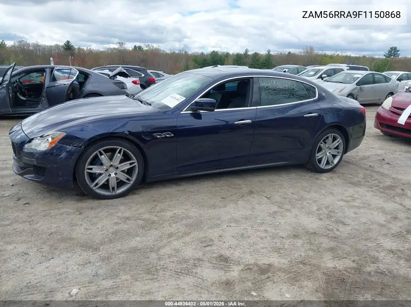 2015 Maserati Quattroporte S Q4 VIN: ZAM56RRA9F1150868 Lot: 44936402