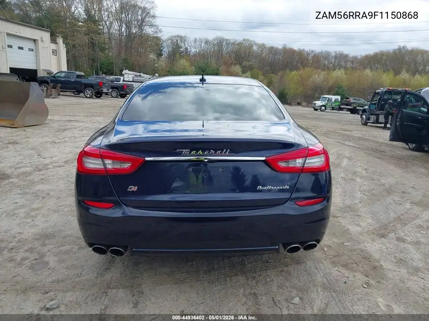 2015 Maserati Quattroporte S Q4 VIN: ZAM56RRA9F1150868 Lot: 44936402