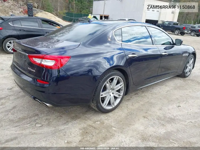 2015 Maserati Quattroporte S Q4 VIN: ZAM56RRA9F1150868 Lot: 44936402
