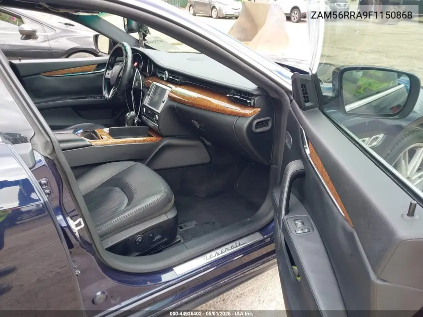 2015 Maserati Quattroporte S Q4 VIN: ZAM56RRA9F1150868 Lot: 44936402
