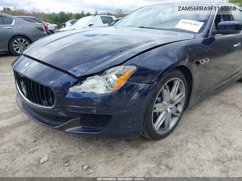 2015 Maserati Quattroporte S Q4 VIN: ZAM56RRA9F1150868 Lot: 44936402