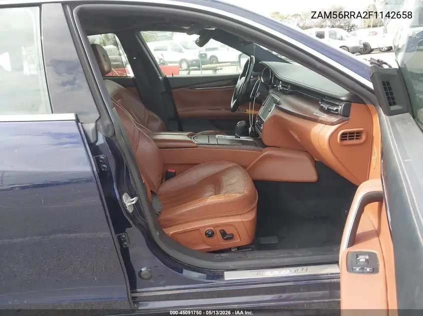 2015 Maserati Quattroporte S Q4 VIN: ZAM56RRA2F1142658 Lot: 45091750