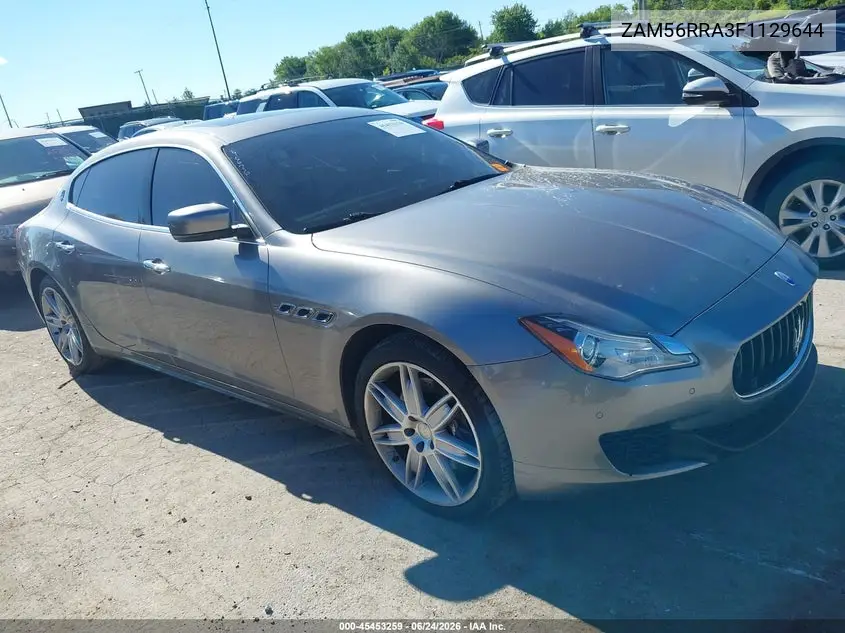 2015 Maserati Quattroporte S Q4 VIN: ZAM56RRA3F1129644 Lot: 45453259