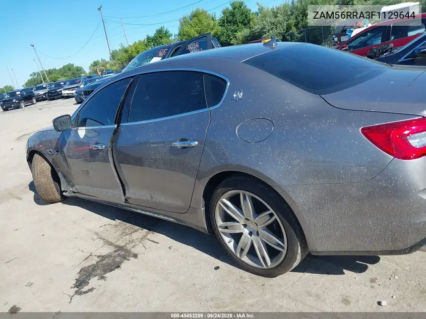 2015 Maserati Quattroporte S Q4 VIN: ZAM56RRA3F1129644 Lot: 45453259
