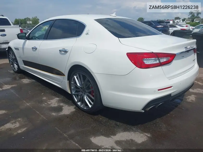2017 Maserati Quattroporte S Gransport VIN: ZAM56RPS8H1226238 Lot: 45179415