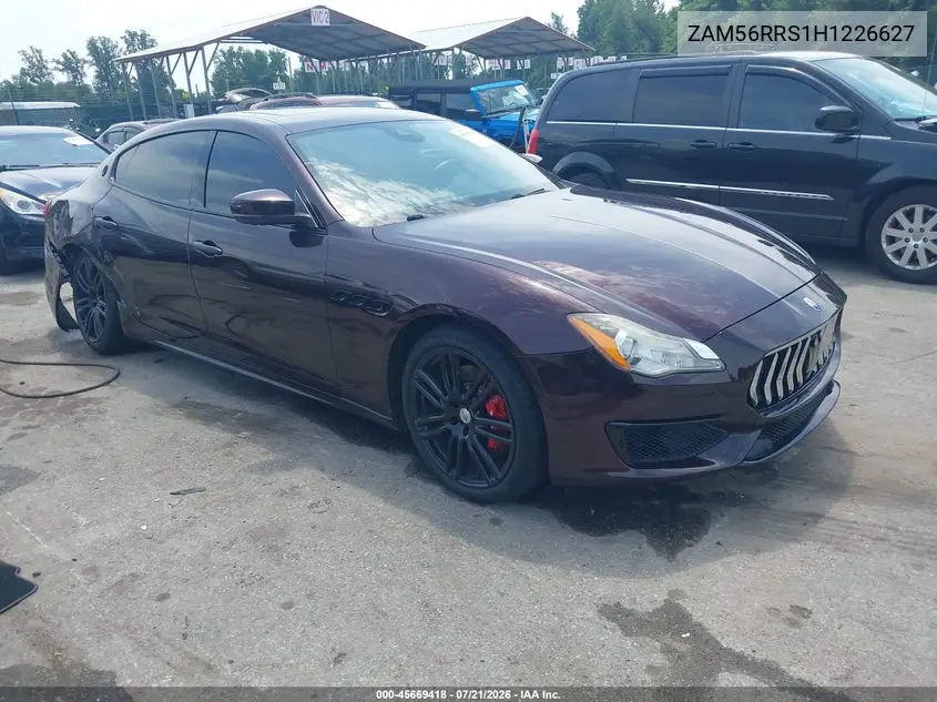 2017 Maserati Quattroporte S Q4 Gransport VIN: ZAM56RRS1H1226627 Lot: 45669418