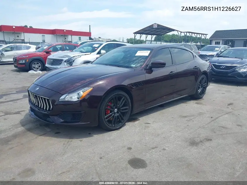 2017 Maserati Quattroporte S Q4 Gransport VIN: ZAM56RRS1H1226627 Lot: 45669418