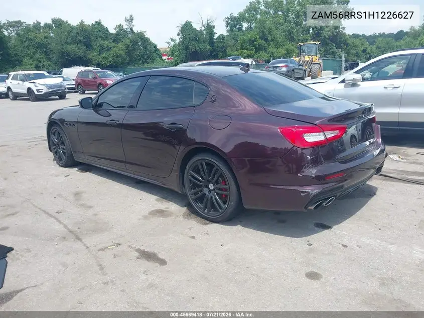 2017 Maserati Quattroporte S Q4 Gransport VIN: ZAM56RRS1H1226627 Lot: 45669418