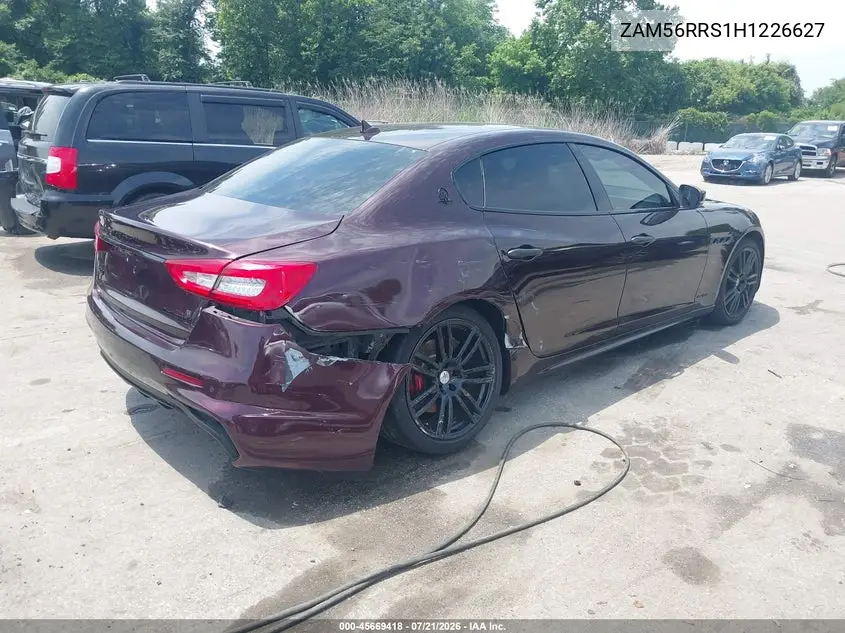 2017 Maserati Quattroporte S Q4 Gransport VIN: ZAM56RRS1H1226627 Lot: 45669418