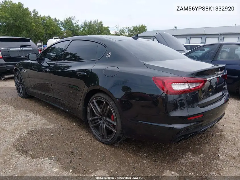 2019 Maserati Quattroporte S Gransport VIN: ZAM56YPS8K1332920 Lot: 45468532