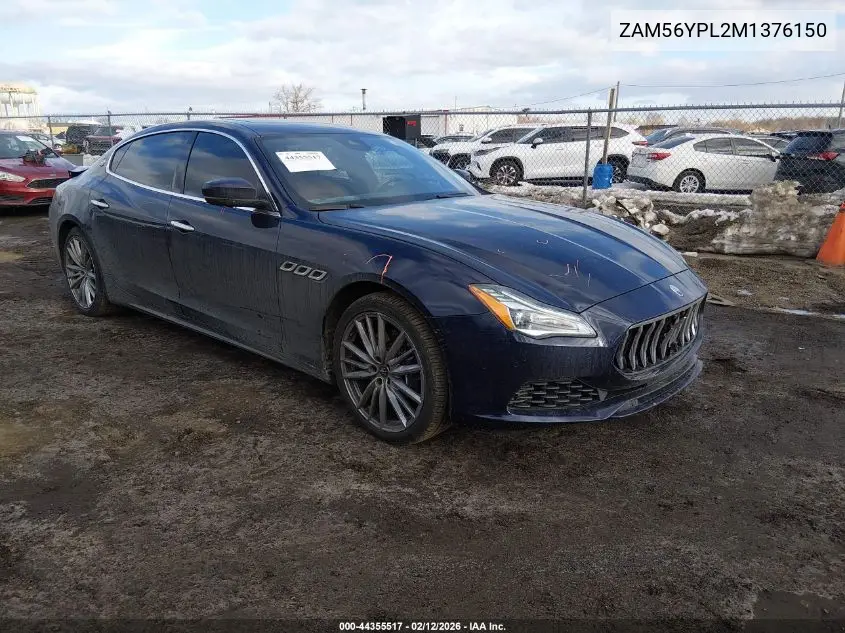 2021 Maserati Quattroporte S Granlusso VIN: ZAM56YPL2M1376150 Lot: 44355517