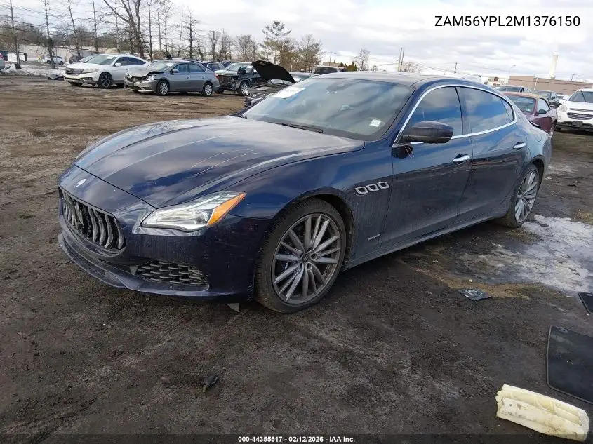 2021 Maserati Quattroporte S Granlusso VIN: ZAM56YPL2M1376150 Lot: 44355517