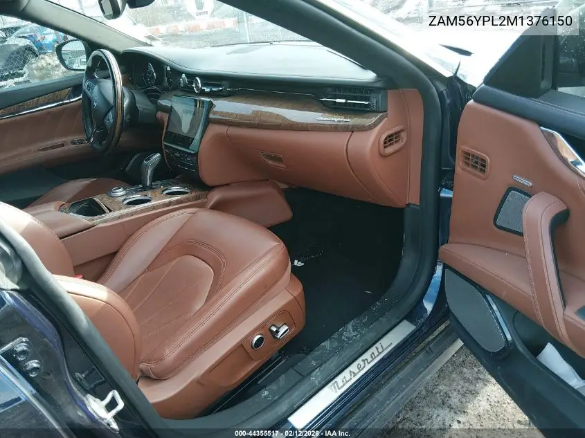2021 Maserati Quattroporte S Granlusso VIN: ZAM56YPL2M1376150 Lot: 44355517