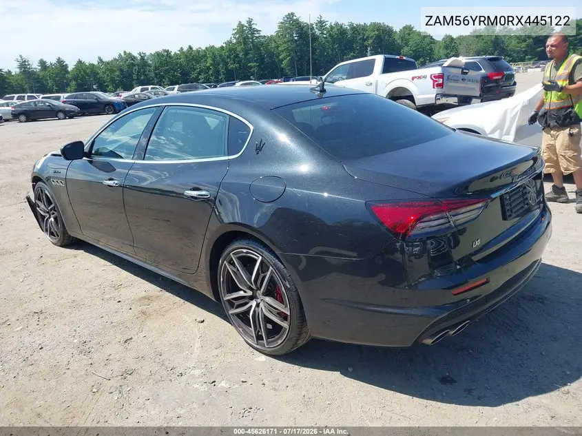 2024 Maserati Quattroporte Modena Ultima Q4 VIN: ZAM56YRM0RX445122 Lot: 45626171
