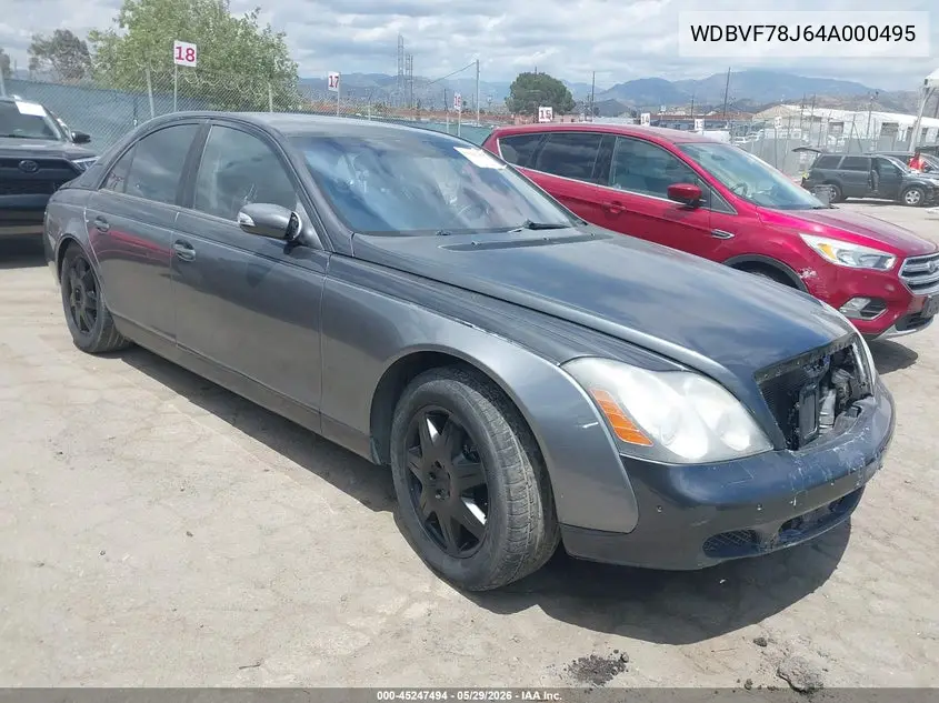 2004 Maybach 57 VIN: WDBVF78J64A000495 Lot: 45247494