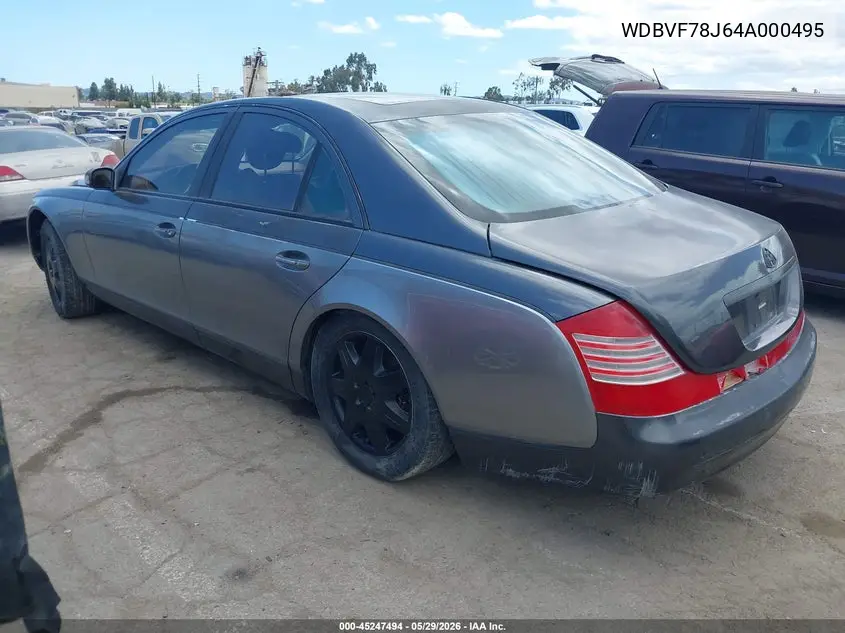 2004 Maybach 57 VIN: WDBVF78J64A000495 Lot: 45247494