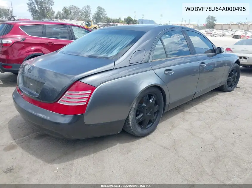 2004 Maybach 57 VIN: WDBVF78J64A000495 Lot: 45247494