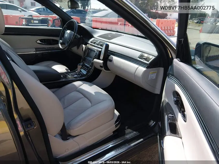 2010 Maybach 57 Zeppelin VIN: WDBVF7HB5AA002775 Lot: 45279079