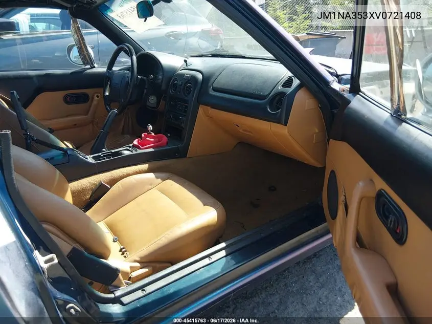 1997 Mazda Mx-5 Miata Leather Pkg/M Edition/Popular Equipment Pkg/R Pkg./Sto/Touring Pkg VIN: JM1NA353XV0721408 Lot: 45415763