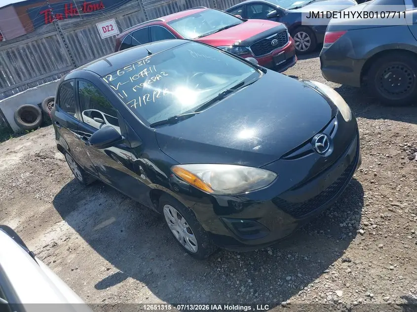 2011 Mazda 2 VIN: JM1DE1HYXB0107711 Lot: 12651315